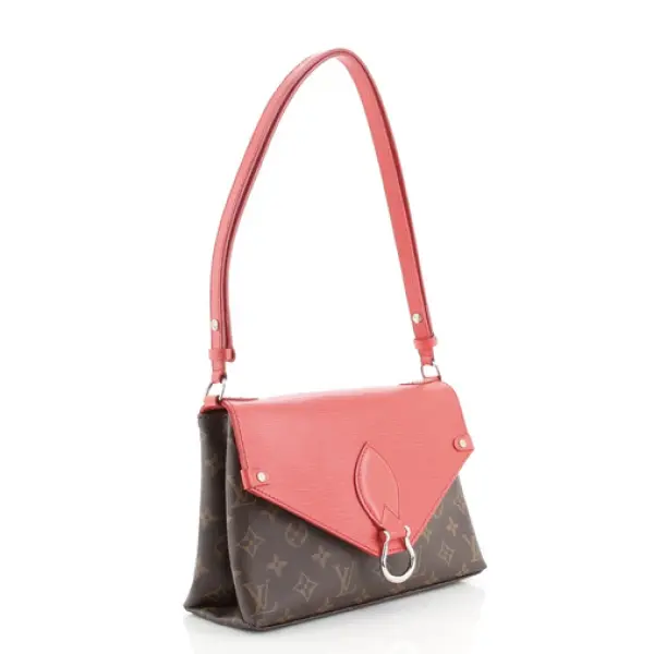 Louis Vuitton Saint Michel Handbag Monogram Canvas and Epi Leather