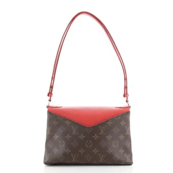 Louis Vuitton Saint Michel Handbag Monogram Canvas and Epi Leather