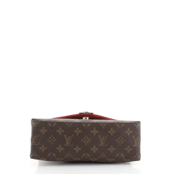 Louis Vuitton Saint Michel Handbag Monogram Canvas and Epi Leather