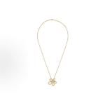 Van Cleef & Arpels Flowerlace series 18K gold Ribbon-shaped design diamond necklace