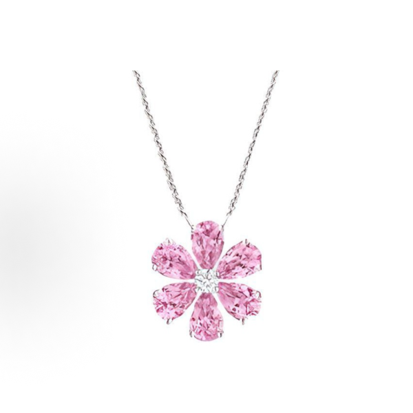 Harry Winston Forget-Me-Not Series Pink Sapphire Necklace