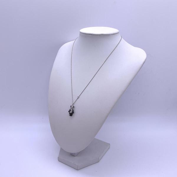 Qeelin Bo Bo Panda Full Diamond White Gold Necklace