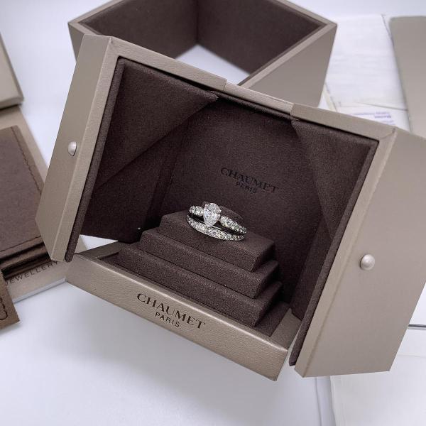 Chaumet Josephine Aigrette 1ct Full Diamond Tiara Ring, 18K White Gold