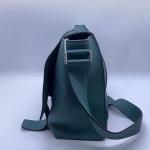 Hermes Alfred Full Leather Peacock Blue Messenger Bag