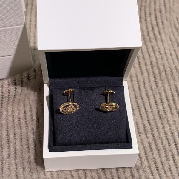 De Beers Enchanted Lotus Stud Earrings in 18K Rose Gold with Pavé Diamonds