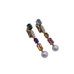 Bvlgari Allegra High Jewelry Collection, Gemset & Pearl Earrings