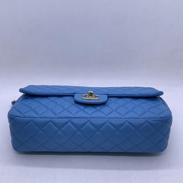 Chanel Classic Flap (CF) Limited Edition Valentine's Day Blue Crossbody Bag