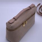 Loro Piana Extra Pocket L19 Cream Honey Deer Skin Gold Hardware Lunch Box Bag