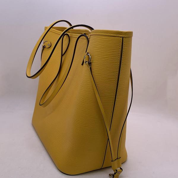 Louis Vuitton Neverfull MM Yellow Epi Leather Tote Bag