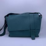 Hermes Alfred Full Leather Peacock Blue Messenger Bag