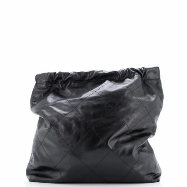 Chanel 22 Chain Hobo Quilted Calfskin Large