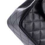 Chanel Classic Single Flap Bag Quilted Caviar Jumbo