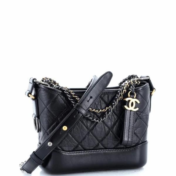 Chanel Gabrielle Hobo Quilted Aged Calfskin Small