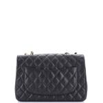 Chanel Classic Single Flap Bag Quilted Caviar Jumbo