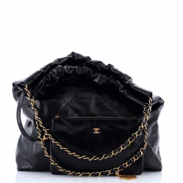 Chanel 22 Chain Hobo Quilted Calfskin Medium