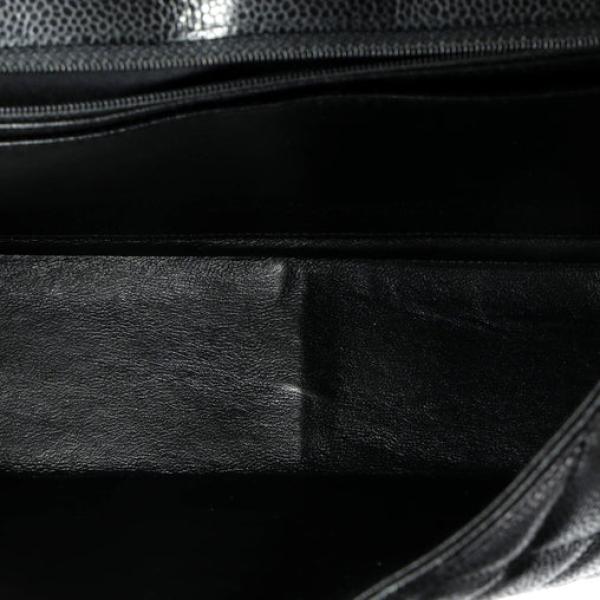 Chanel Classic Single Flap Bag Quilted Caviar Jumbo