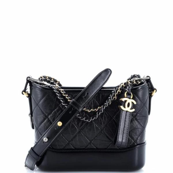 Chanel Gabrielle Hobo Quilted Aged Calfskin Small