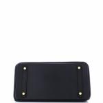 Hermes Birkin Handbag Noir Epsom with Gold Hardware 30