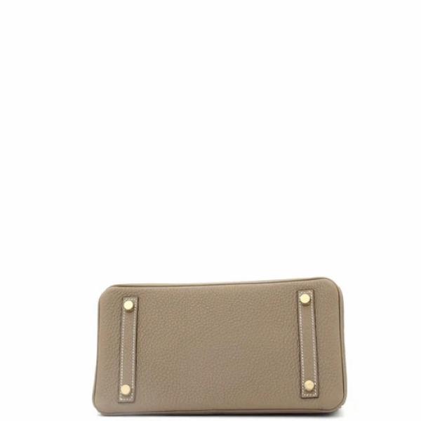 Hermes Birkin Handbag Grey Togo with Gold Hardware 25