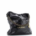 Chanel 22 Chain Hobo Quilted Calfskin Large