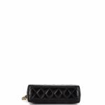Chanel Kelly Top Handle Shopping Bag Quilted Shiny Aged Calfskin Mini