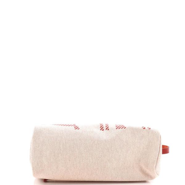 Hermes Herbag Zip Relief Brides de Gala Toile and Leather 31