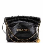 Chanel 22 Chain Hobo Quilted Calfskin Small