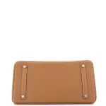 Hermes Birkin Handbag Gold Togo with Palladium Hardware 35