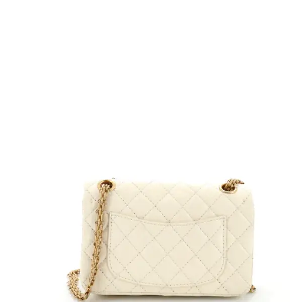 Chanel Reissue 2.55 Flap Bag Quilted Aged Calfskin Mini