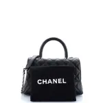 Chanel Coco Top Handle Bag Quilted Caviar Mini