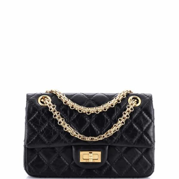 Chanel Reissue 2.55 Flap Bag Quilted Aged Calfskin Mini