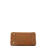 Hermes Birkin Handbag Gold Togo with Palladium Hardware 25