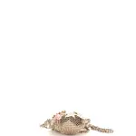 Chanel CC Charm Kisslock Frame Clutch with Chain Embellished Metal Mesh Mini