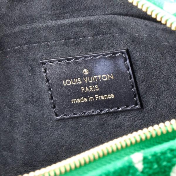 Louis Vuitton Papillon Handbag LV Match Monogram Jacquard Velvet