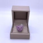 Qeelin Bo Bo Ruby & Diamond Crown Wide Band Ring