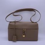 Loro Piana Extra Pocket L27 Milk Tea Calfskin Lunch Box Bag