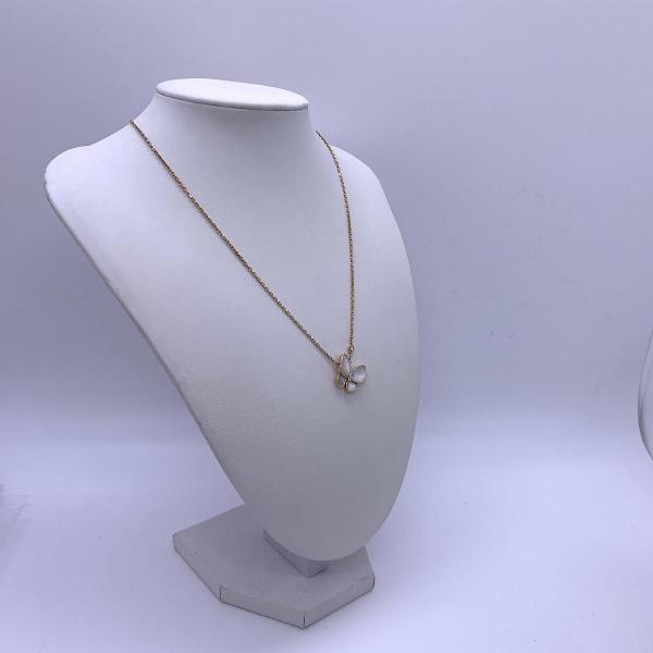 Van Cleef & Arpels Two Butterfly Necklace, Mother-of-Pearl, 18K Rose Gold