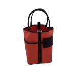 Hermes Cargo Picotin Lock Texas Pink / Saddle Red, Palladium Hardware
