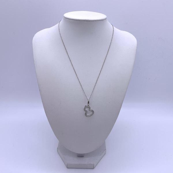 Qeelin Wulu Collection Petite Gourd 18K White Gold Diamond Pendant Necklace for Women