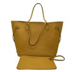 Louis Vuitton Neverfull MM Yellow Epi Leather Tote Bag