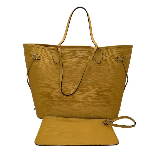 Louis Vuitton Neverfull MM Yellow Epi Leather Tote Bag