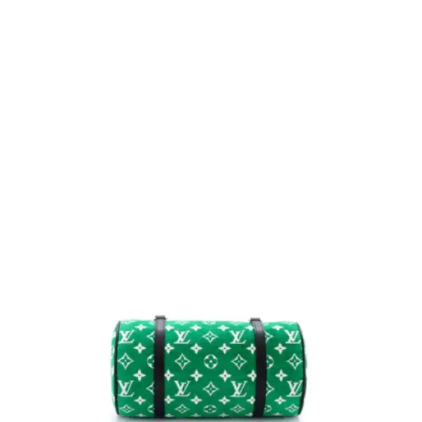 Louis Vuitton Papillon Handbag LV Match Monogram Jacquard Velvet