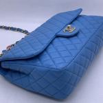 Chanel Classic Flap (CF) Limited Edition Valentine's Day Blue Crossbody Bag