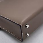 Hermes Verrou Mini Étain Box Leather Palladium Hardware