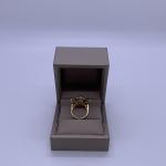 Bvlgari Sapphire Flower Collection 18K Yellow Gold High-end Multi-coloured Sapphire Pave Diamond Cocktail Ring