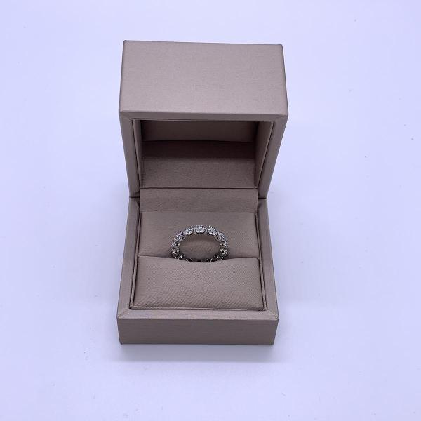 Van Cleef & Arpels Fleurette Sunflower White Gold Pave Diamond Wedding Ring