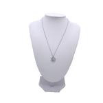 De Beers Enchanted Lotus Collection 18K White Gold Necklace