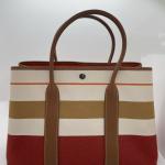 Hermes Garden Party 36 Limited Edition Multicolor Striped Tote Bag