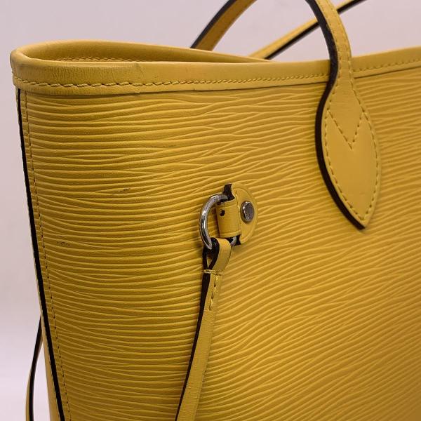 Louis Vuitton Neverfull MM Yellow Epi Leather Tote Bag