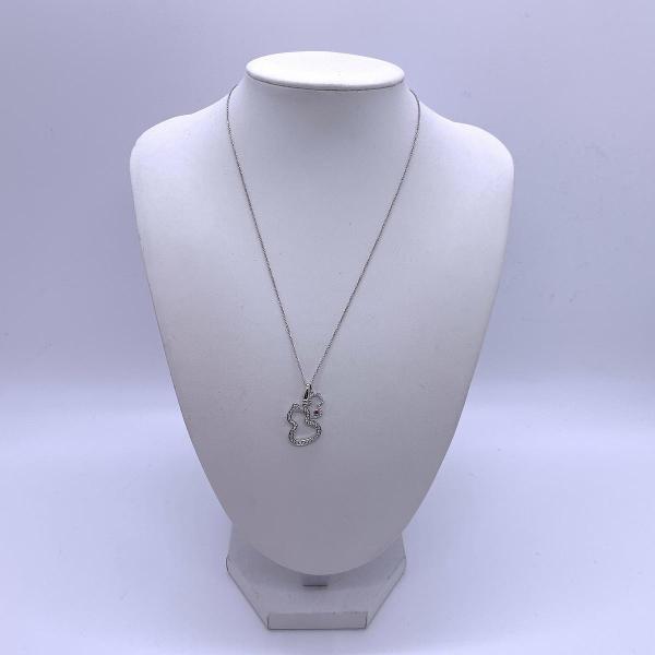 Qeelin Wulu Collection Petite Gourd 18K White Gold Diamond Pendant Necklace for Women